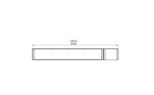 Ecosmart Fire Flex 104BY.BXR Bay Fireplace Insert - Black Finish / Black Burner - ESF.FX.104BY.BXR.B